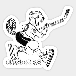 Defunct Sherbrooke Castors Hockey Sticker